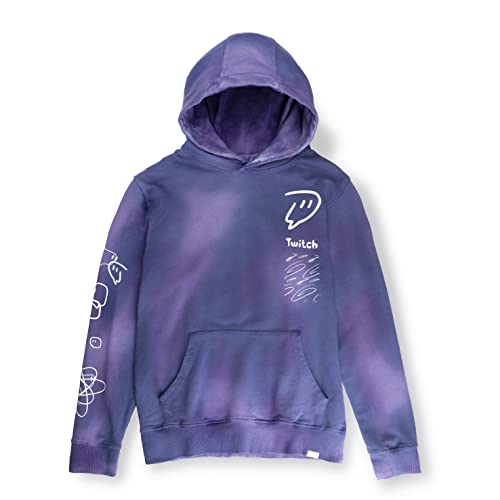 Twitch Orb Tie Dye Hoodie Sweatshirt - Purple M