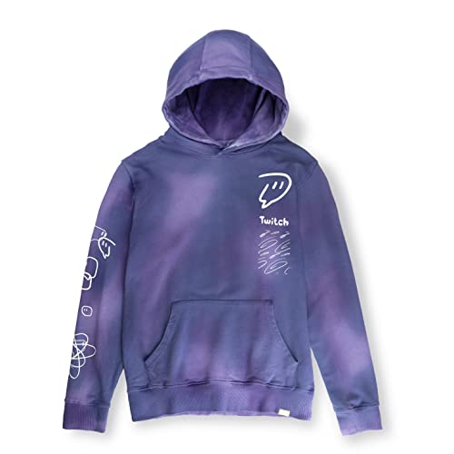 Twitch Orb Tie Dye Hoodie Sweatshirt - Purple M