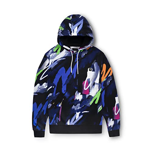 Twitch Printed Hoodie Sweatshirt - Multicolor Black XL