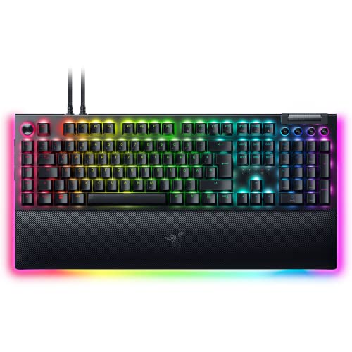 Razer BlackWidow V4 Pro (Green Switch) - Mechanische Gaming-Tastatur (Klickende...