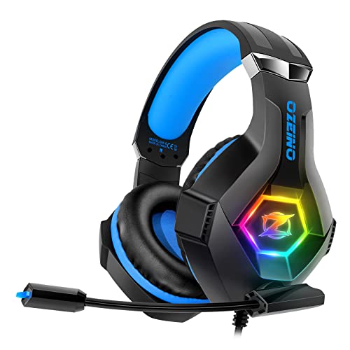 Ozeino Gaming Headset for PS4 PS5 PC,PS4 Headset with Microphone 3D Surround...