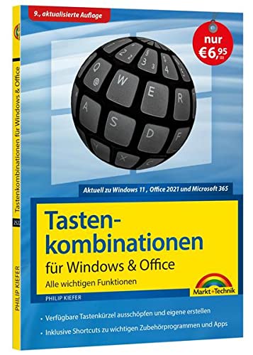 Tastenkombinationen für Windows 11, 10, 8.1, 7 & Office 2021 - 2013 - Alle...