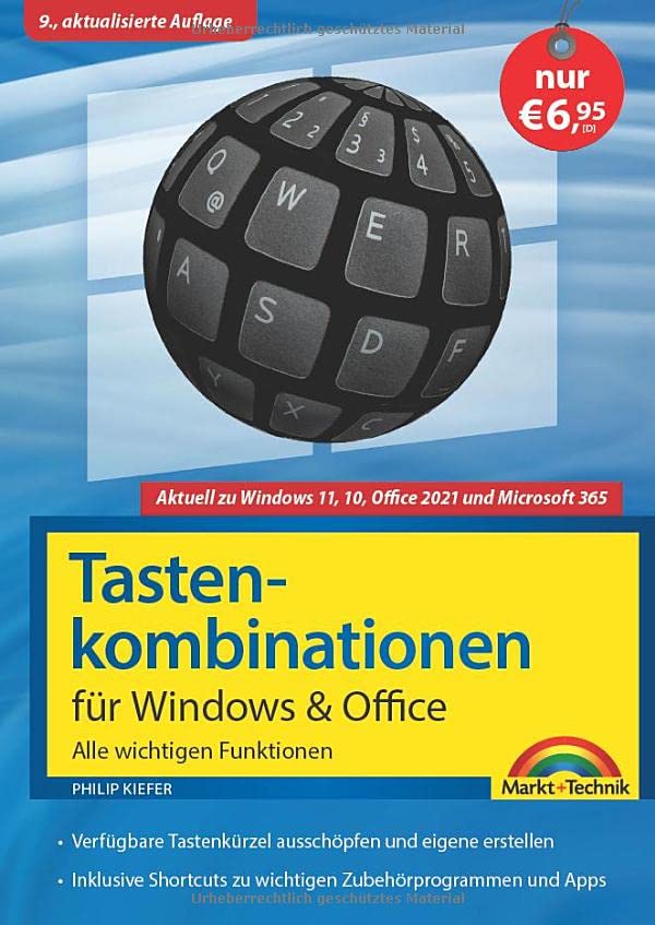 Tastenkombinationen für Windows 11, 10, 8.1, 7 & Office 2021 - 2013 - Alle...