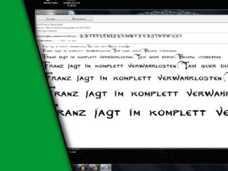 Schriftart installieren