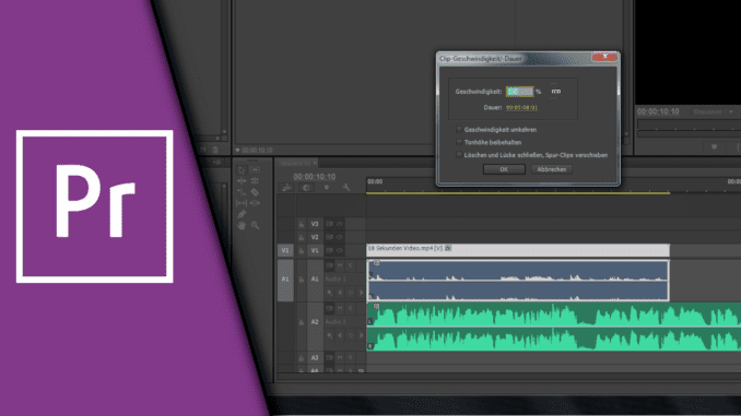 Adobe Premiere Zeitlupe