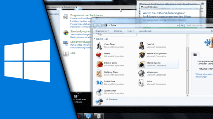 Windows 7 Spiele desintallieren