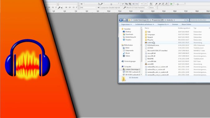 Audacity Plugin installieren 2
