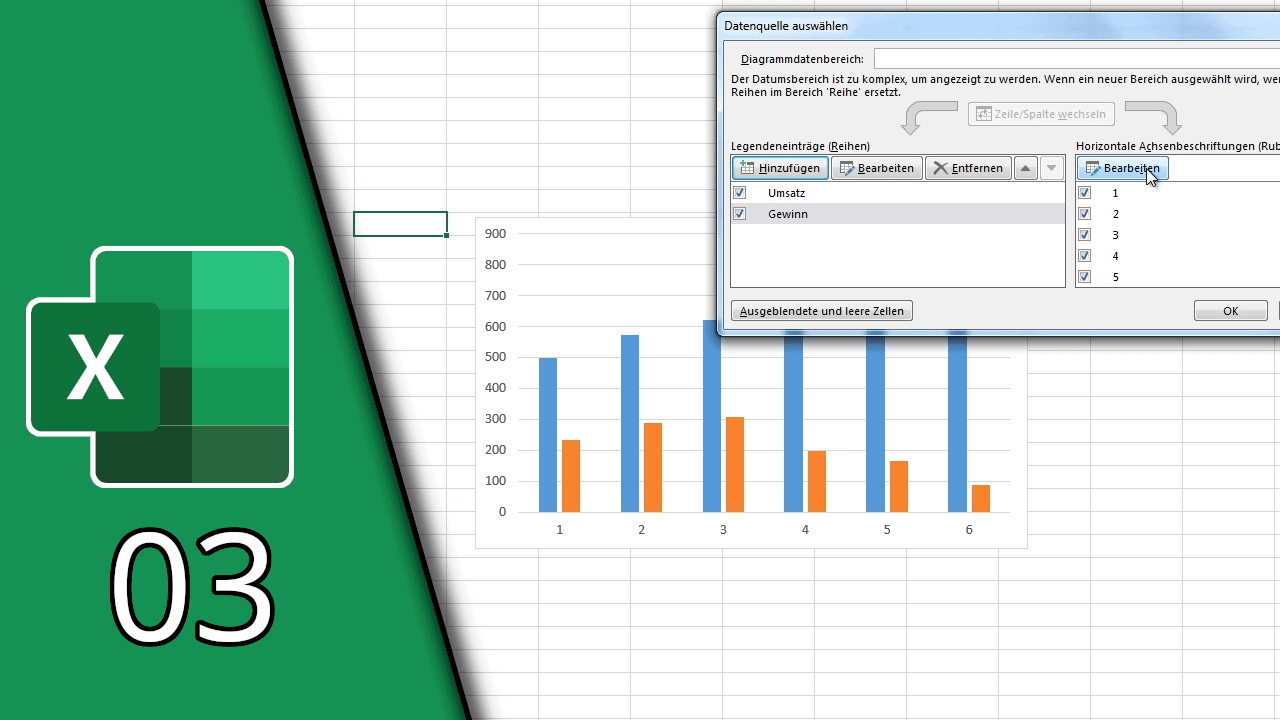 Excel lernen #03 | Diagramme | Excel Tutorial - Technikshavo