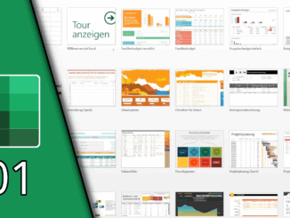 Excel lernen 01