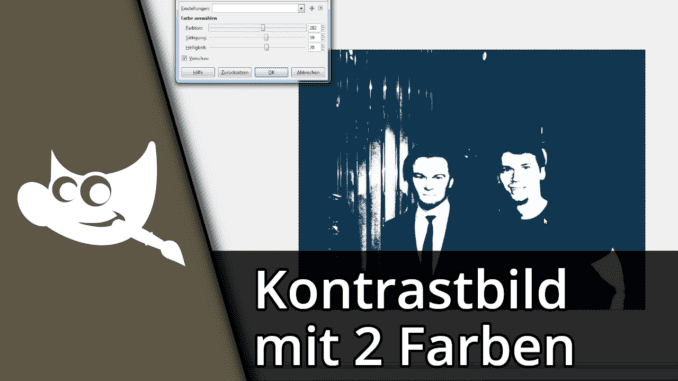 Gimp auf zwei Farben reduzieren