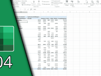 Excel Pivot Tabelle