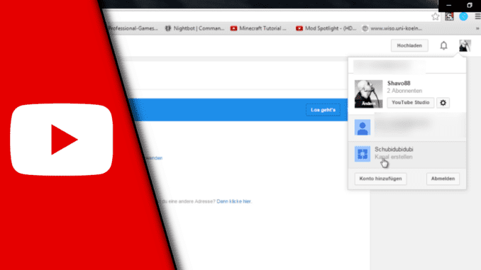 Youtube gelöschte Kanäle entfernen