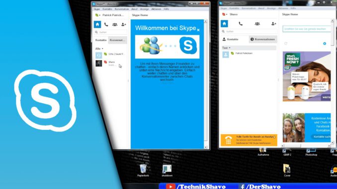 2 Skype Accounts gleichzeitig