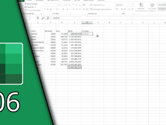 Excel Absoluter Bezug