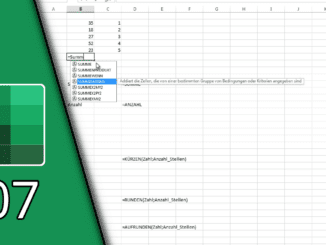 Excel Summenfunktion