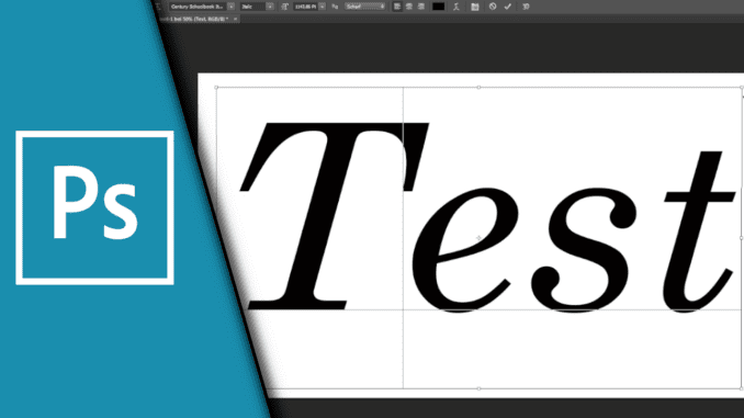 Photoshop Schrift