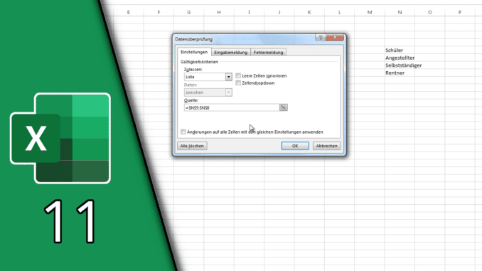 Excel Datenüberprüfung