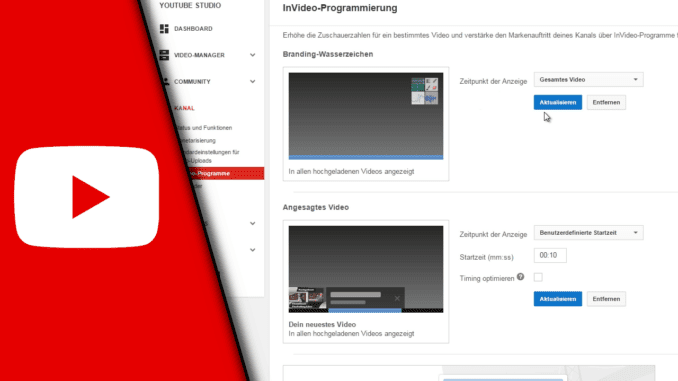 Youtube Wasserzeichen