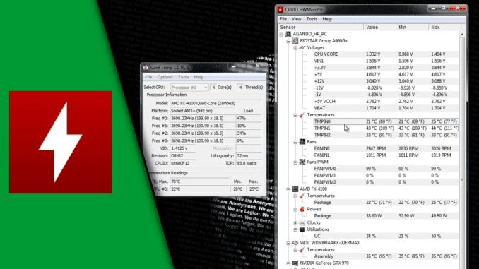 CPU Temperatur auslesen + GPU Temperatur