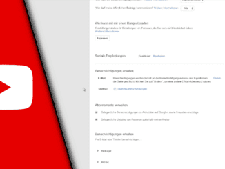 Youtube E-Mail Benachrichtigung ausschalten