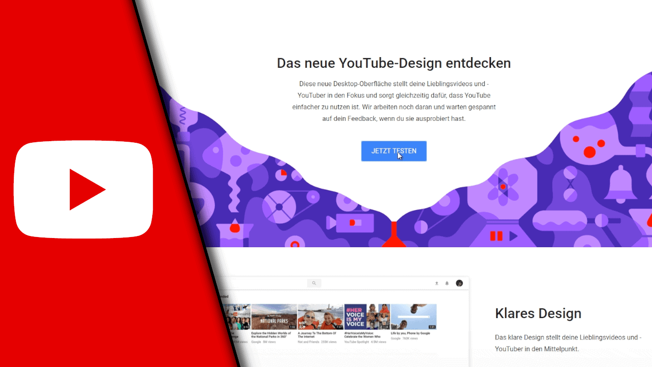 Youtube Neues Design