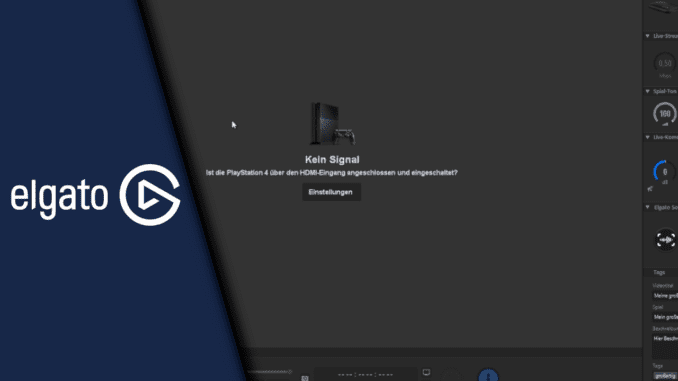elgato Aufnahme Kein Signal