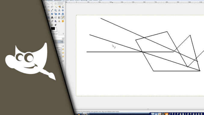 Gimp Linie zeichnen