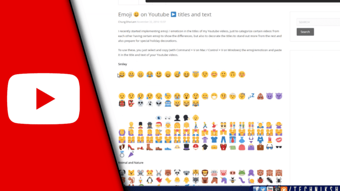 Youtube Emojis