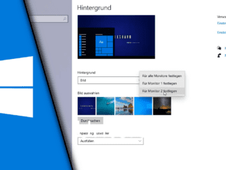Unterschiedliche Hintergrundbilder mehrere Monitore