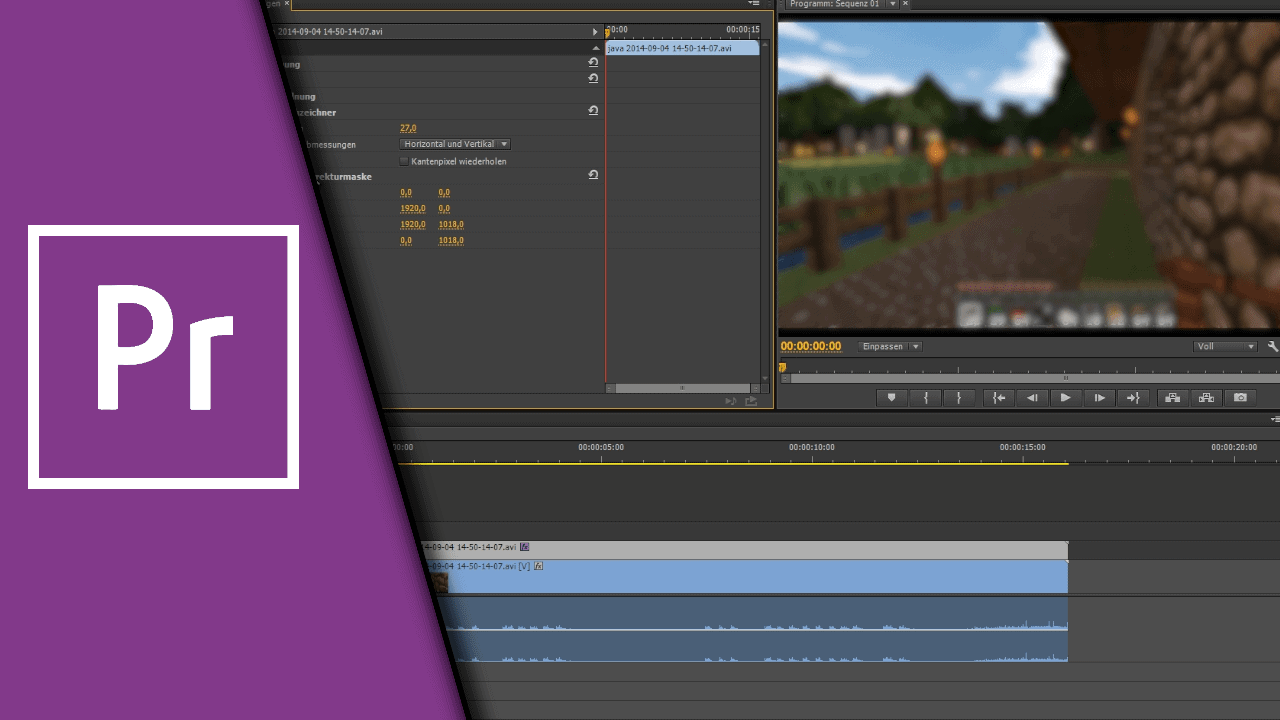 Adobe Premiere Unscharfe Effekt Weichzeichnen Tutorial