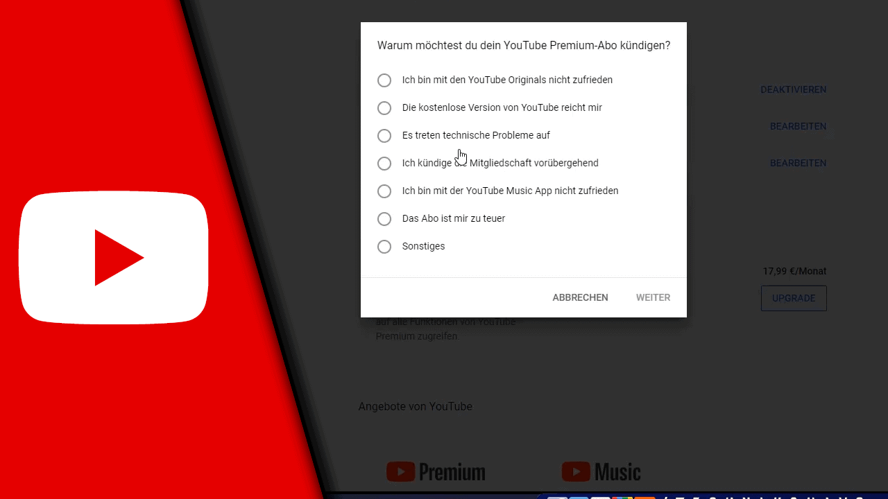 Youtube Premium Kündigen