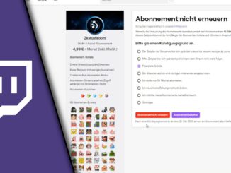 Twitch Abo kündigen