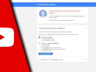 Youtube Kanal offline stellen