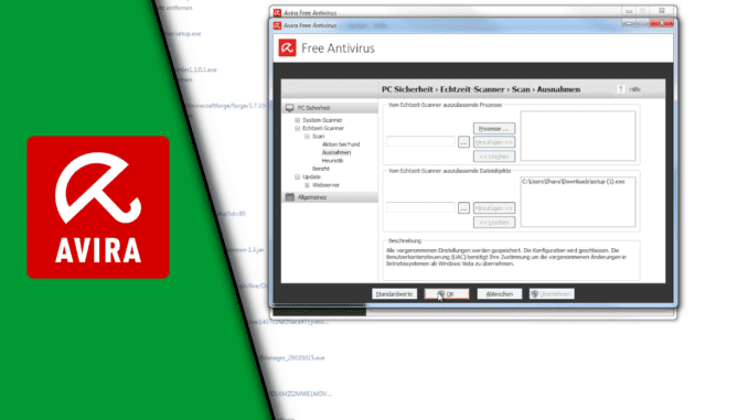 Avira Gesperrte Dateien öffnen