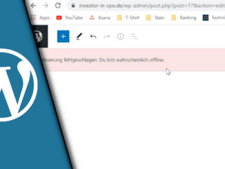 Wordpress Aktualisierung fehlgeschlagen