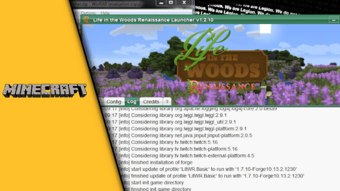 Minecraft Life in the Woods installieren