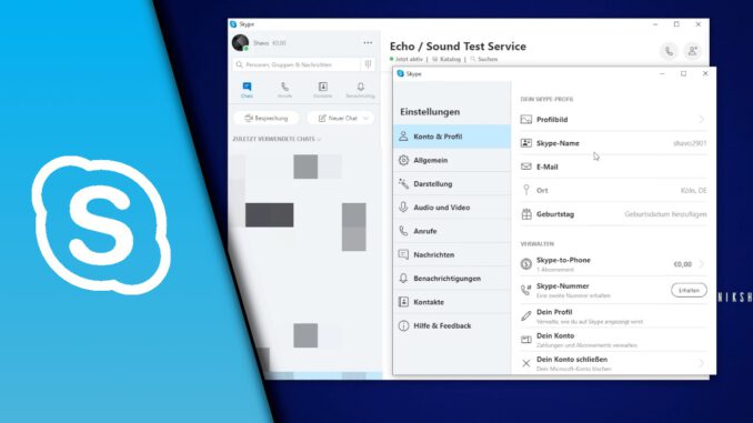 Skype Name ändern