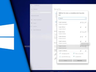 Windows 10 Sprache ändern