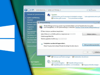 Defragmentieren Windows 7