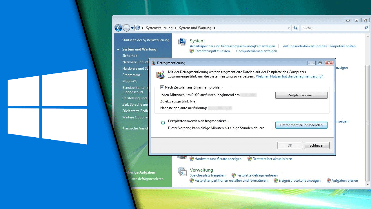 Defragmentieren Windows 7