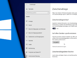 Windows 10 Zwischenablage