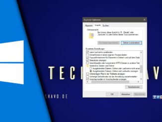 Windows 10 versteckte Ordner anzeigen