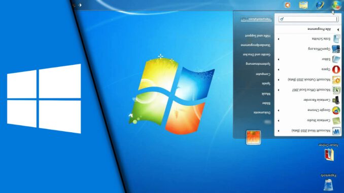 Windows 7 Bildschirm drehen