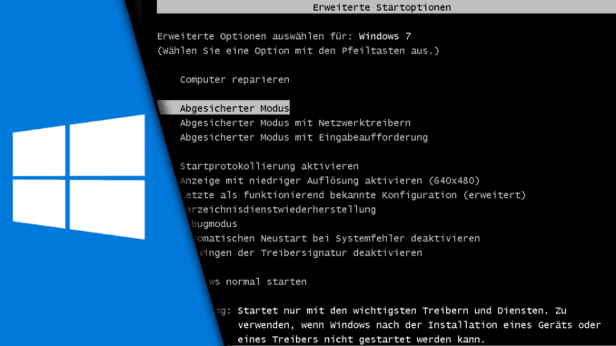 Windows 7 abgesicherter Modus