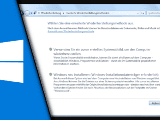 Windows 7 zurücksetzen