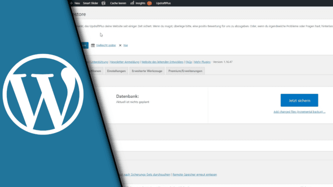 Wordpress BackUp erstellen