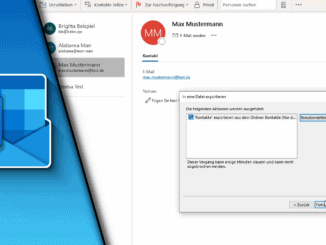Outlook Kontakte exportieren