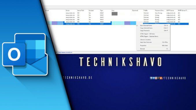 Outlook Passwort auslesen