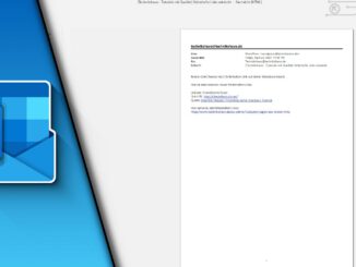 Outlook Mail als PDF speichern