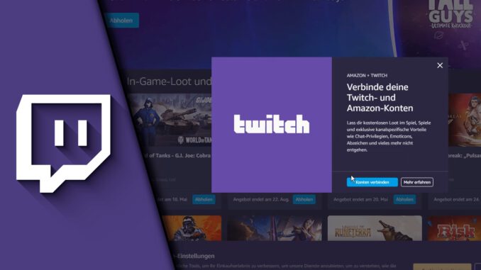 Twitch mit Amazon verbinden